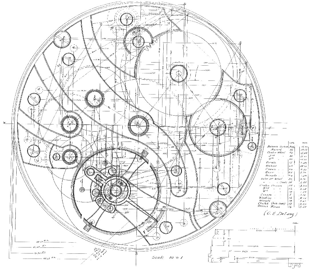 image from a clock mechanism